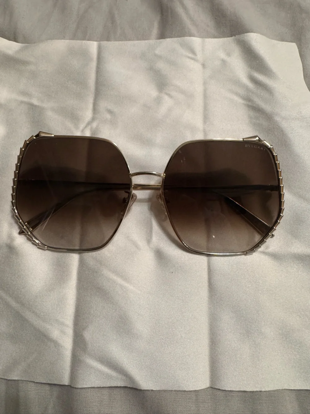 Bulgari Gold Frame Serpenti Sunglasses (BRAND NEW & NEVER WORN)